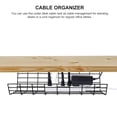 thumbnail image 3 of 2pcs Under Desk Cable Management Rack Compact Cable Organizer Storage Rack, 3 of 8