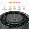 thumbnail image 4 of AIRROMI Air Purifier for Home Bedroom Covers 990 Ft² - Hepa 3-in-1 Filter, with Aromatherapy, Night Light & Timer, Remove Smoke, Pet Dander, Odor, Dust,A2001 Black, 4 of 10
