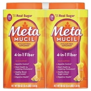 Meta Psyllium 4in1 Fiber Supplement Powder, Orange, 55 oz., 2 pk.