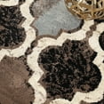thumbnail image 6 of Superior Viking Trellis Indoor Large Area Rug, 5' Round, Chocolate, 6 of 7
