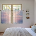 thumbnail image 4 of Ocean Seagull Kitchen Curtains, Pink Blue Sunset Clouds Gradient Landscape Light Filtering Window Curtain Panels, 2Pcs Rod Pocket Window Treatments Set for Study Room Bathroom Bedroom 52x54 Inches, 4 of 9