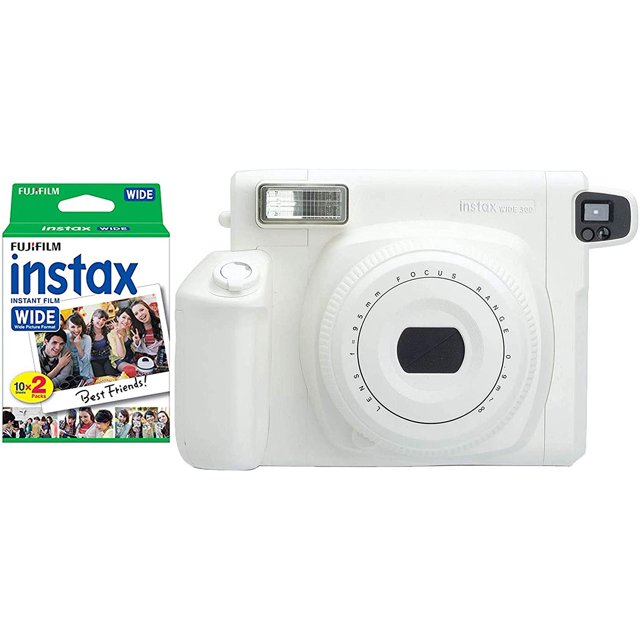 Fujifilm INSTAX Wide 300 Photo Instant Film Camera (White) with