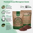 thumbnail image 6 of Cress Sprouting & Microgreens Seeds - 1 lb Non-GMO, Heirloom Sprout Seeds Kit, 6 of 6