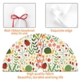 thumbnail image 4 of Sikiie Ladybug And Wild Flowers 30-48 inches {designName} Print Christmas Tree Skirt Snowman Xmas Tree Skirt with Edge Christmas Decorations for Holiday Party-48", 4 of 7