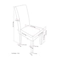 thumbnail image 4 of WyndenHall Normandy 2 Pack Parson Dining Chair, 4 of 8