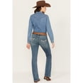 thumbnail image 3 of Rock & Roll Denim Women's And Medium Wash Mid Rise Extra Stretch Riding Medium Wash 32W x 30L, 3 of 4