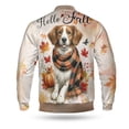 thumbnail image 2 of Hello Fall Brittany Spaniel Scarf Welcome Autumn with Leaves Pumpkins All Over Print 3D Baseball Jacket Brittany Dog Lover Gifts Idea Bomber Jacket Softball - 00011, 2 of 6