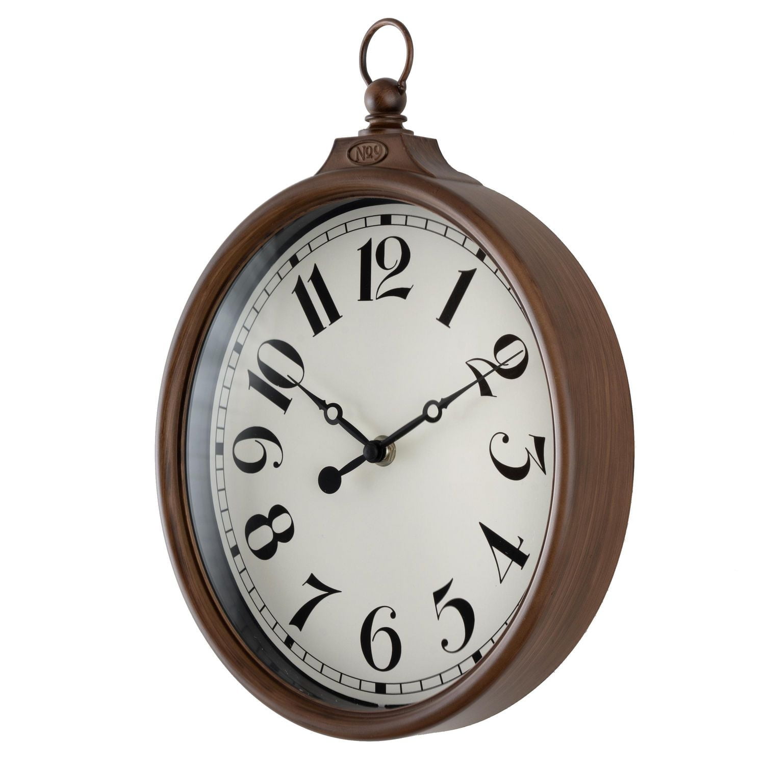 WOOD POCKETWATCH WALL CLOCK