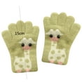 thumbnail image 3 of Dyfzdhu Kid Winter Gloves Children Stretchy Warm Gloves Boys Or Girls Knit Gloves Green, 3 of 4
