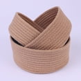 Unique Bargains Round Woven Storage Basket Small Storage Bin for Home