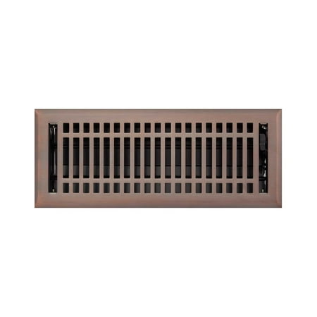 

Signature Hardware 909571-4-10 Contemporary Steel Floor Register - Bronze