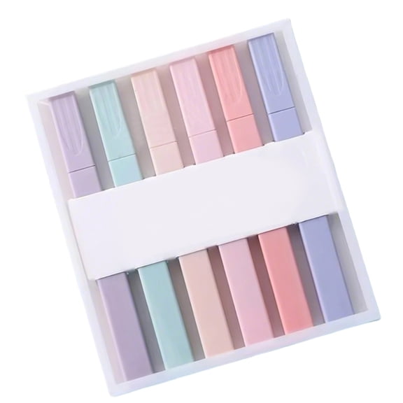 6 Pcs Multifunctional Highlighters Set Bible Highlighter Chisel Tip Highlighter Marker Fluorescent Pen for Student