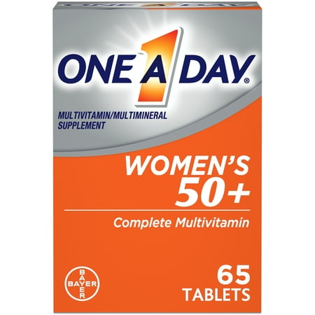 One A Day Women's 50+ Multivitamin Tablets, Multivitamins for Women, 65 Ct