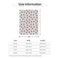 thumbnail image 5 of Sikiie Hand Drawn Strawberry Cozy Flannel Fleece Throw Blanket: Lightweight & Thick for All Seasons - Perfect for Women, Men, & Kids"60"x50", 5 of 6