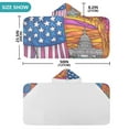 thumbnail image 3 of Toddler Hooded Beach Towel 24x50 Kids Bath Towels Soft Quick Dry for Swim Pool Boys Girls American Flag and White House, 3 of 7