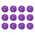 thumbnail image 1 of Unique Bargains 12 Pcs Wicker Rattan Balls 1.6 Inch Rattan Decorative Balls for Vase Fillers Home Decor Light Purple, 1 of 5