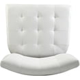 thumbnail image 4 of St Peterson Faux Leather Accent Slipper Chair, White, 4 of 4