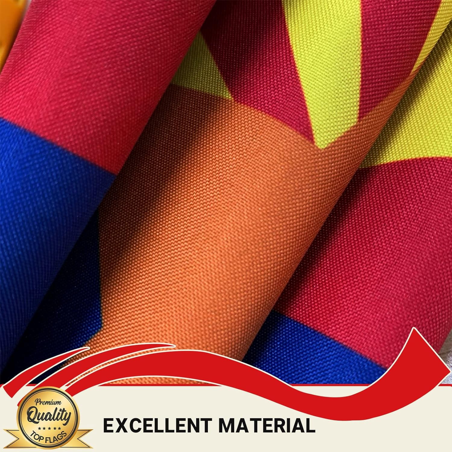 Arizona Flag 3x5 Double Sided and 3 Ply Arizona State Flags Heavy Duty for Outdoor with 2 Brass Grommets 4 Stitching Rows Heavy Duty Nylon , Vivid Color Fade-resistant,Sewn