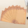 thumbnail image 3 of OUNONA Vintage Light Brown Writing Paper Decorative Letter Paper for Smooth Writing and Expressive Letters, 3 of 6