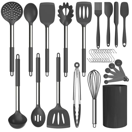

LYCAQL Cooking Utensils Silicone Cooking Utensil Set 30 Pcs Set Food Grade Set Nonsticks Heat Resistants Silicone Cookware