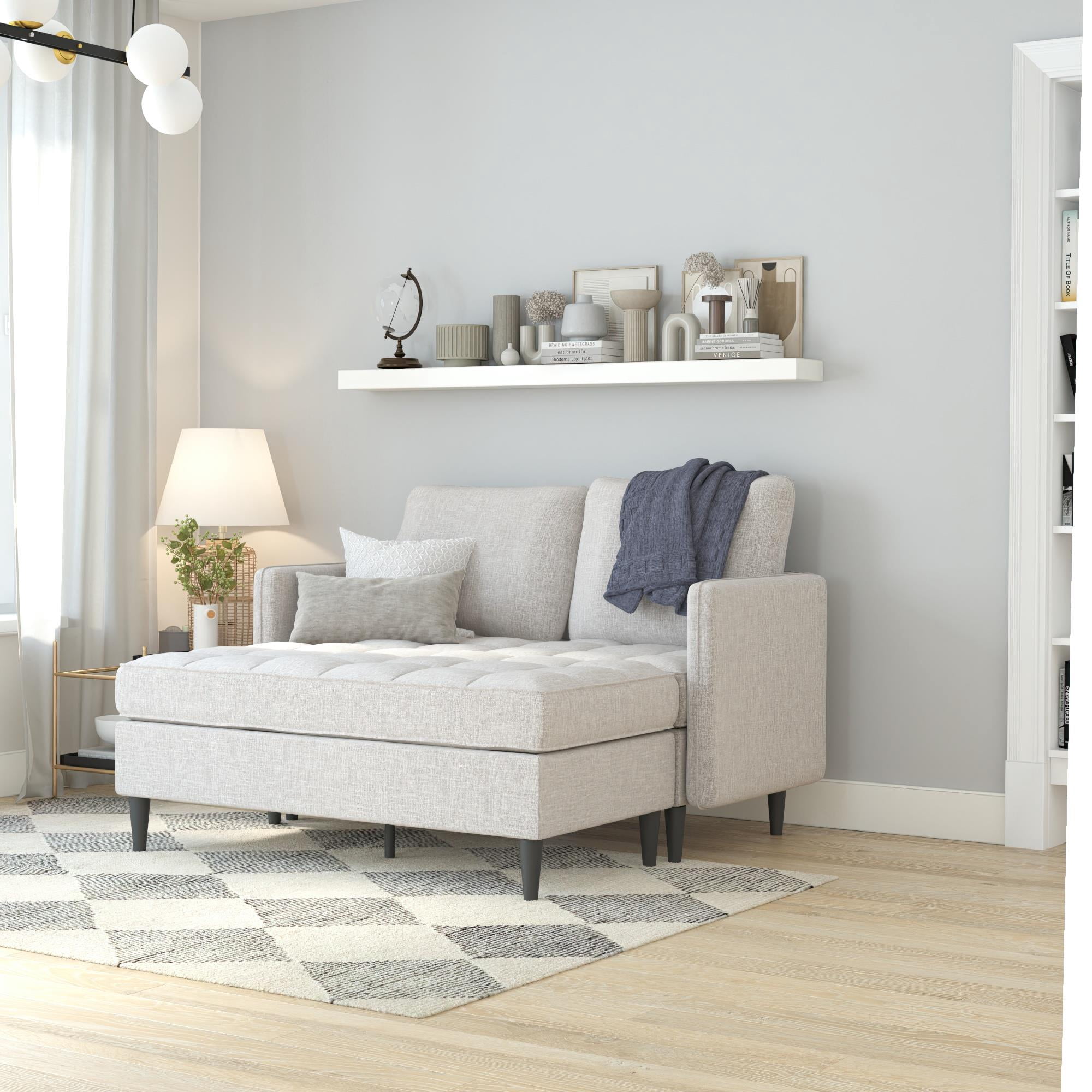 DHP Xandor Modular Sectional Sofa with Storage Chaise, Oat Linen