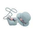 thumbnail image 2 of Conjunto de 2 piezas de gorro para el sol Sonducket para niñas con protección para el cuello verde, 2 of 6