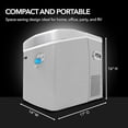 thumbnail image 3 of Máquina de hielo Whynter IMC-491DC portátil de acero inoxidable de 22 kg, 3 of 9