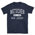thumbnail image 1 of Metuchen New Jersey Classic Established Men's Cotton T-Shirt, 1 of 1