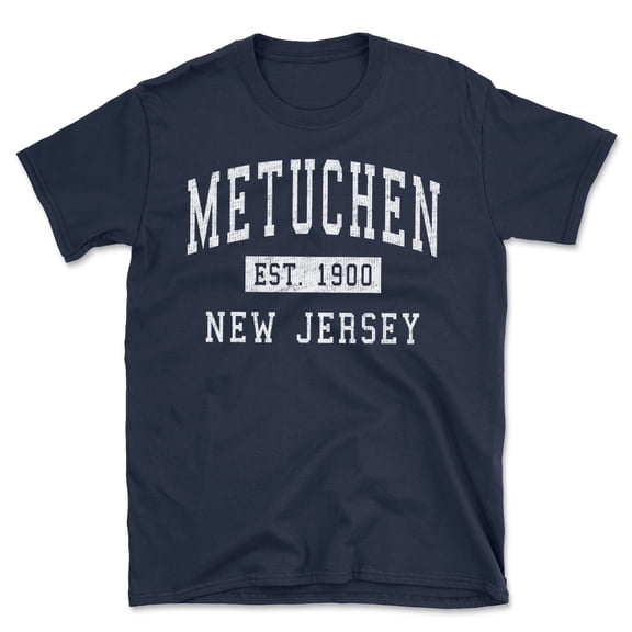 Metuchen New Jersey Classic Established Men's Cotton T-Shirt
