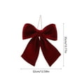 thumbnail image 2 of PuSpu Christmas Tree Decoration Christmas Tree Bow Pendant Velvet Bow Decoration Suitable For Store Shopping Mall Window Background Wall Decorations, 2 of 6