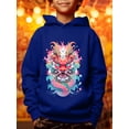 thumbnail image 3 of Kid Boys Tops Year Of The Dragon Print Hoodies Pullover Long Sleeve Casual Graphics Design Spring Fall Sweatshirt, 3 of 8