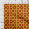 thumbnail image 2 of oneOone Cotton Jersey Gamboge Yellow Fabric Geometric Sewing Craft Projects Fabric Prints By Yard 58 Inch Wide, 2 of 5