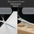 thumbnail image 5 of Stainless Steel Scissors, 6-Inch Multi-Purpose Office and Home Scissors, Comfortable PP Handle, Cuts Paper, Fabric, and Packaging (2 Pcs), 5 of 8