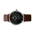 thumbnail image 3 of Westar Profile Leather Strap Black Dial Quartz 50246STN123 Men's Watch, 3 of 3
