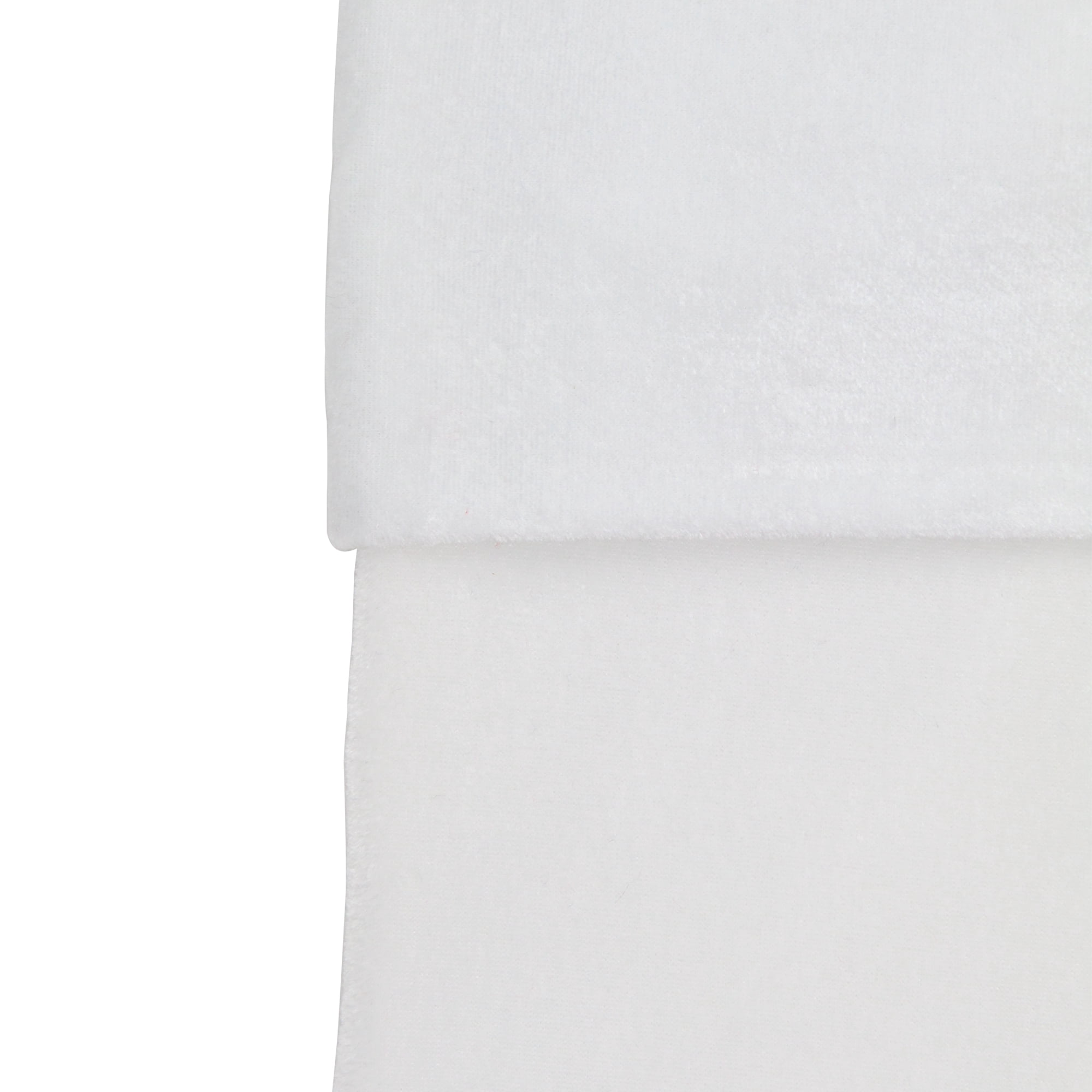 19" Traditional Solid White Velvet Christmas Stocking