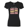thumbnail image 2 of Wild Bobby, World's Best Bonus Mom Mother's Day Womens Slim Fit Junior Tee, Black, Small, 2 of 6