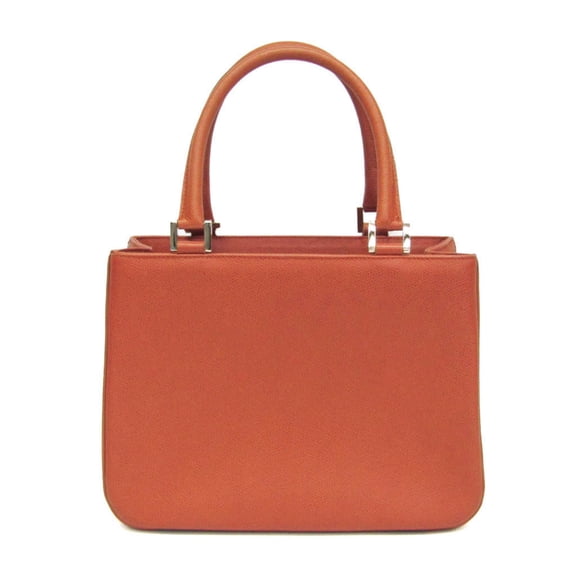 Pre-Owned Morabito Mercredi Women's Leather Handbag Red Brown