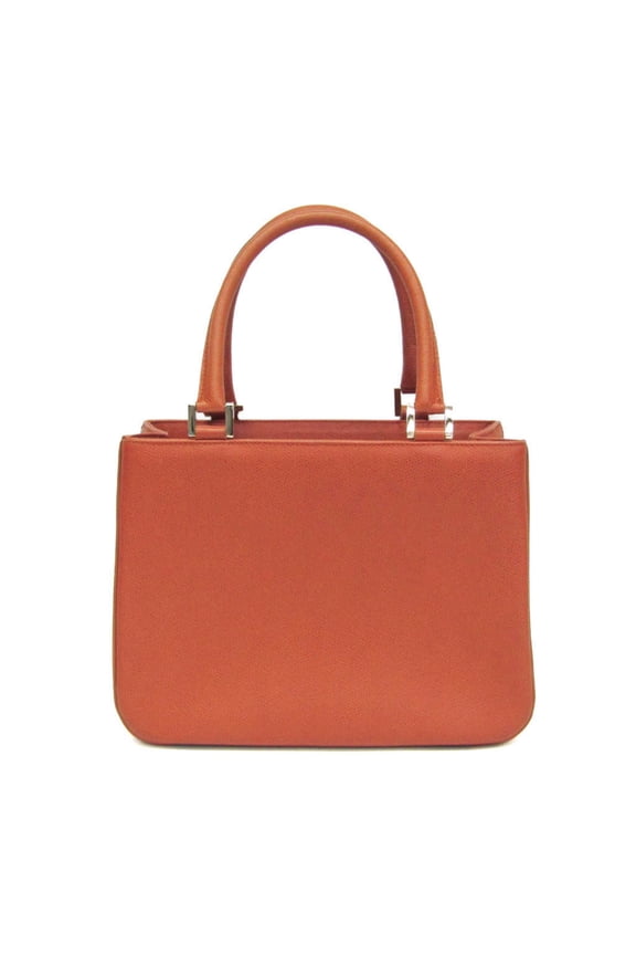 Pre-Owned Morabito Mercredi Women's Leather Handbag Red Brown