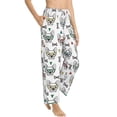 thumbnail image 2 of Xecao Cute French Bulldog Women's Straight Lounge Pajama Pants: The Epitome of Relaxed Sleepwear, 2 of 9
