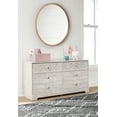 thumbnail image 6 of Signature Design by Ashley Casual Paxberry 6 Drawer Dresser, Whitewash, 6 of 6