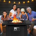 thumbnail image 5 of Mesa de hoguera de gas propano de 28 pulgadas, cuenco de fuego cuadrado de 50.000 BTU, chimenea de certificación CSA para exteriores con encendido eléctrico automático, cubierta impermeable 600D esquí esquí Gafas de esquí, 5 of 5