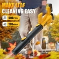 thumbnail image 6 of Cordless Leaf Blower Battery Powered Handheld, 170 MPH Electric Leaf Blower Includes 20V MAX TWO*4.0AH Battery & Fast Charger, Lightweight Lawn Blower High Speed Lawn Blower For Garden Yard Cleanup, 6 of 9