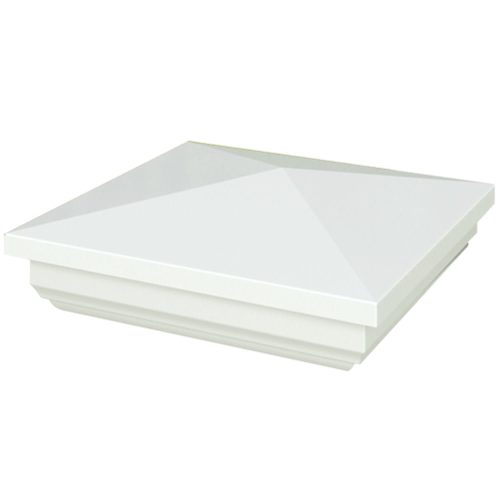 Outdoor Essentials 4 in. x 4 in. White Vinyl New England Fence Post Cap