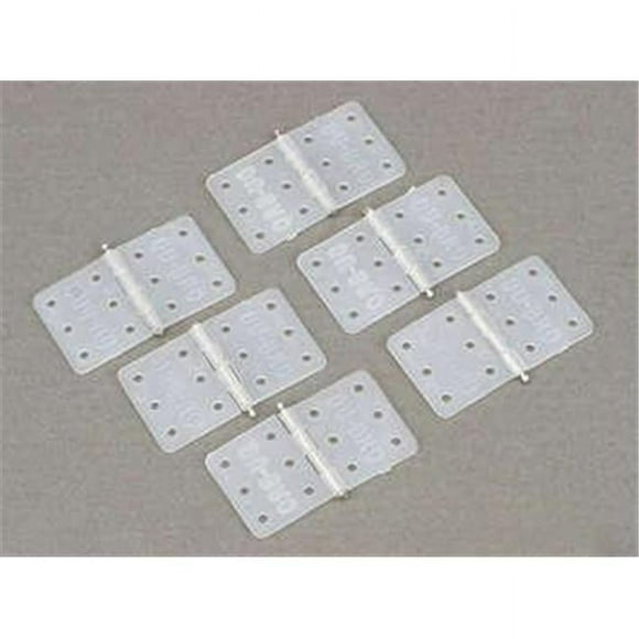 Dubro Produits DUB116 0.62 x 1.12 Po Charnières en Nylon - Lot de 6