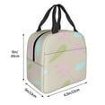 thumbnail image 5 of ZNDUO Reusable Lunch Bag, Insulated Lunch Bag for Women Men - Leaf Doodle Tote Lunch Bag, Picnic School Work Office, 5 of 9
