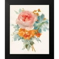 thumbnail image 2 of Nai, Danhui 20x24 Black Modern Framed Museum Art Print Titled - Garden Bouquet II Orange Red, 2 of 5