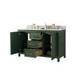 thumbnail image 6 of Legion Furniture 54" MDF/Veneer Wood Double Sink Vanity Cabinet - Vogue Green, 6 of 13