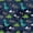 Blue Gray, variant on Manfei Cut Dino Animals Shower Curtain 72Wx72L,Kawaii Palm Tree Flower Bathroom Curtain,Blue Green