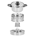 thumbnail image 1 of Utensilios de cocina portátiles para aventuras al aire libre, olla caliente para acampar de acero inoxidable de 16 cm, 1 of 8