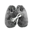 thumbnail image 2 of QISIWOLE USB Heated Slippers Heated Feet Warmer Winter Office Heating Shoes Plug Electric Heating Boots Feet Warm Plush Indoor Comfy Slippers Discount !, 2 of 3
